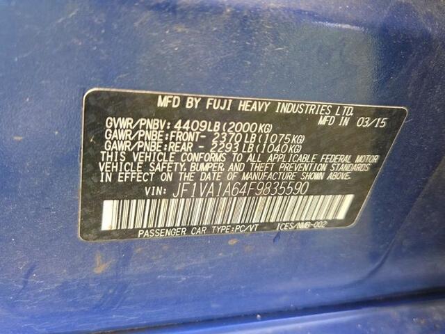 2015 Subaru WRX Base