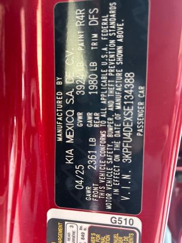 2025 Kia K4 EX