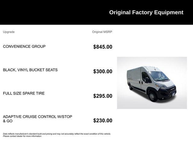 2025 Ram ProMaster 2500 Cargo Van Tradesman High Roof 159" WB w/Pass Seat