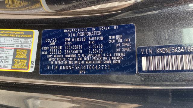2026 Kia Carnival MPV SX