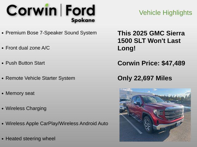 2025 GMC Sierra 1500 4WD Crew Cab Short Box SLT