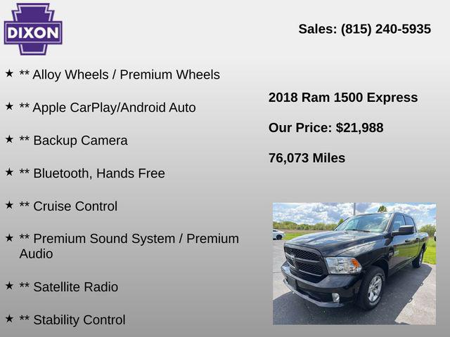 2018 Ram 1500 Express Crew Cab 4x4 5'7" Box