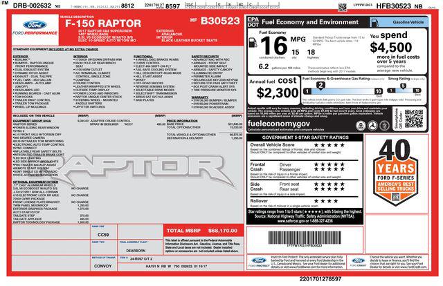 2017 Ford F-150 Raptor