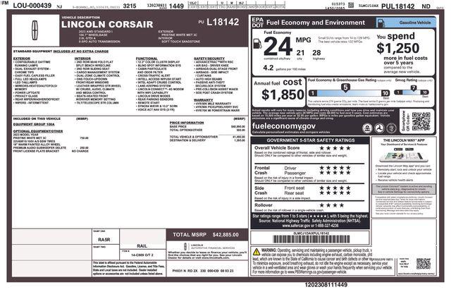2023 Lincoln Corsair Standard