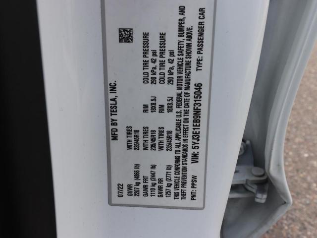 2022 Tesla Model 3 Long Range Dual Motor All-Wheel Drive