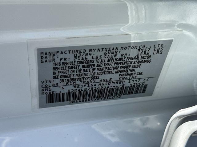 2024 Nissan Sentra S Xtronic CVT