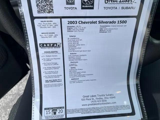 2003 Chevrolet Silverado 1500 WT