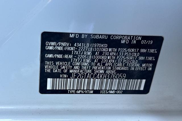 2019 Subaru Crosstrek 2.0i Premium