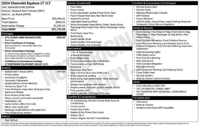 2024 Chevrolet Equinox FWD LT