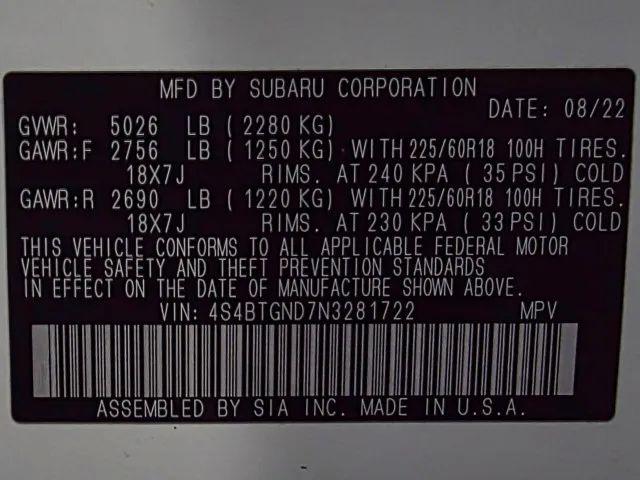2022 Subaru Outback Limited XT