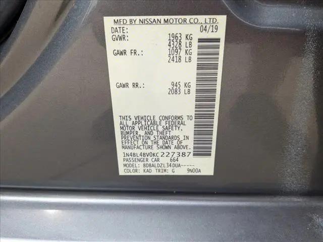 2019 Nissan Altima 2.5 S