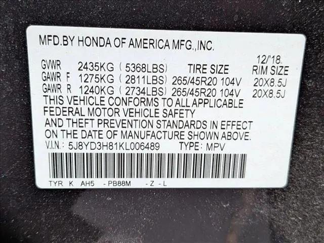 2019 Acura MDX Advance Pkg