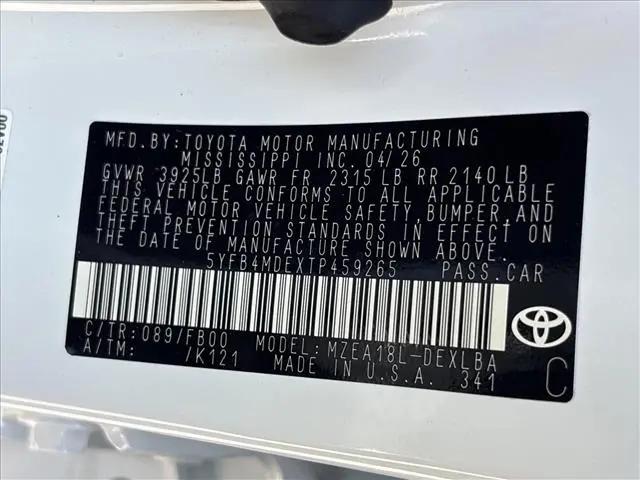 2026 Toyota Corolla LE
