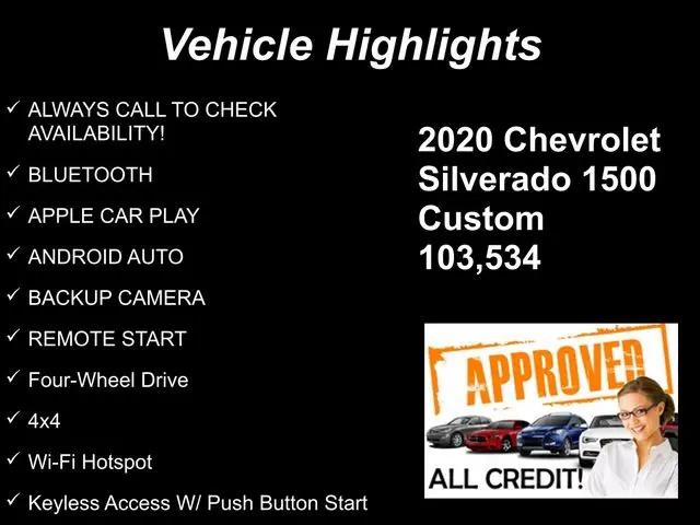 2020 Chevrolet Silverado 1500 4WD Double Cab Standard Bed Custom