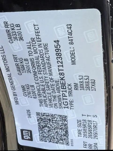 2026 GMC Canyon Elevation, RWD