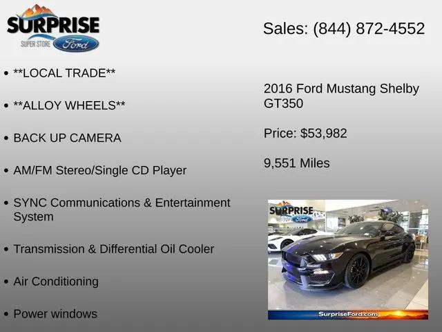 2016 Ford GT Shelby GT350