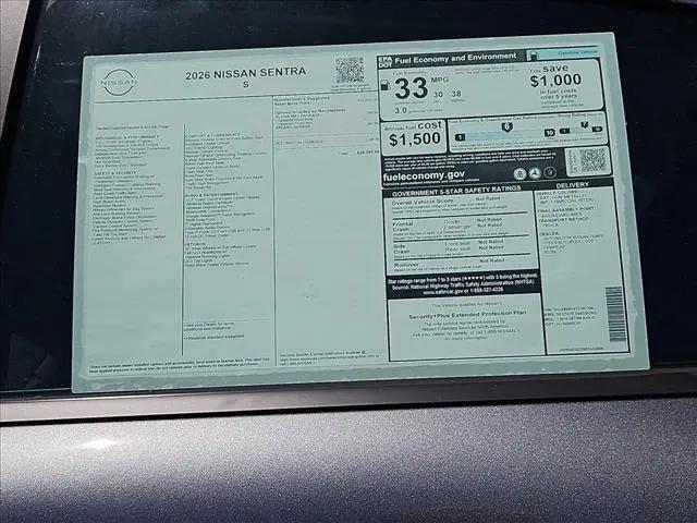 2026 Nissan Sentra S