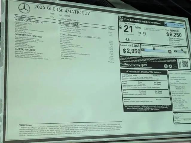 2026 Mercedes-Benz GLE GLE 450 4MATIC