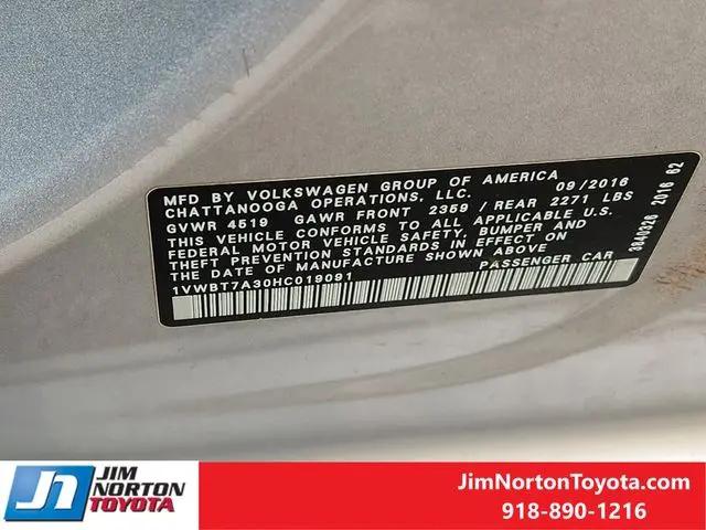 2017 Volkswagen Passat 1.8T SE