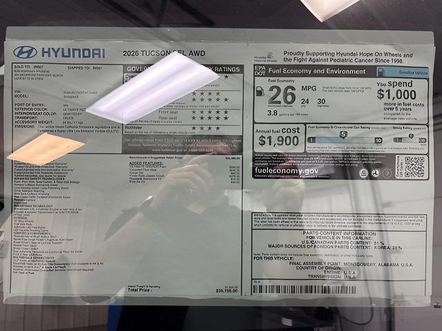 2026 Hyundai Tucson SEL