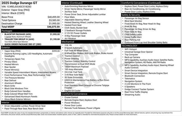 2025 Dodge Durango GT AWD