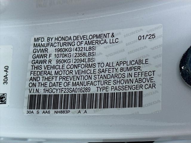 2025 Honda Accord Sedan LX
