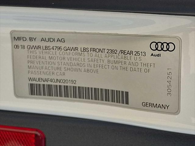 2018 Audi A4 2.0T Premium