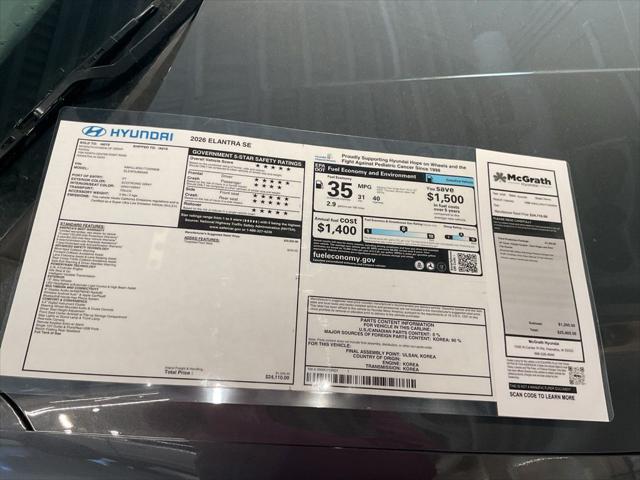 2026 Hyundai Elantra SE