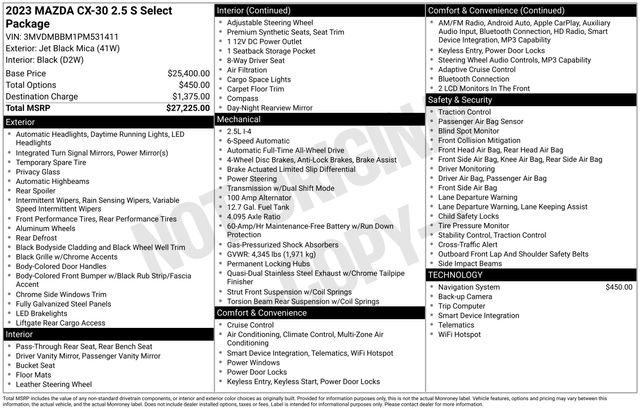 2023 Mazda CX-30 2.5 S Select