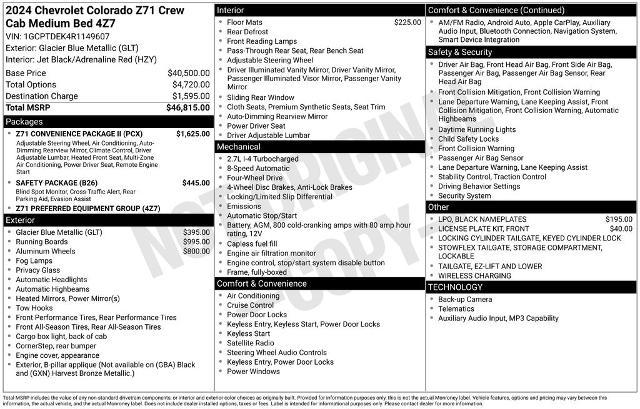 2024 Chevrolet Colorado 4WD Z71