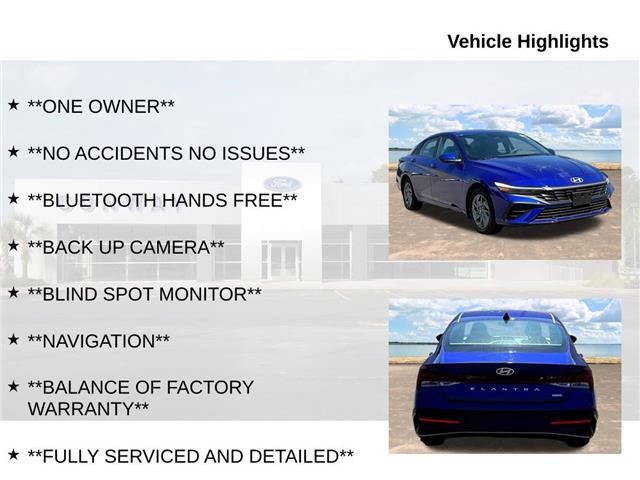 2024 Hyundai Elantra Hybrid Blue
