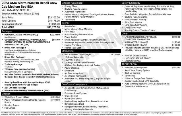2023 GMC Sierra 2500HD 4WD Crew Cab Standard Bed Denali for sale in D'Iberville, MS