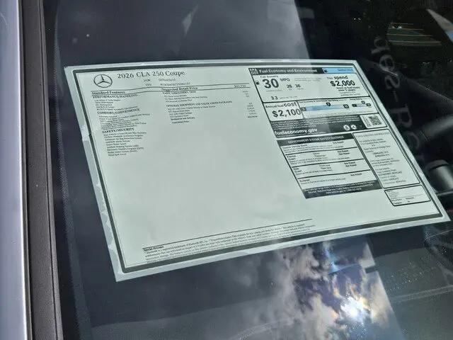 2026 Mercedes-Benz CLA 250 CLA 250