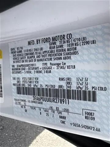 2018 Ford Fusion Hybrid S