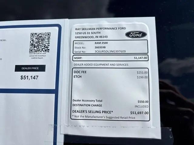 2022 Ram 2500 Big Horn Crew Cab 4x4 6'4" Box