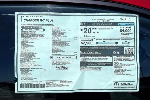 2026 Dodge Charger R/T Plus 2-Door AWD