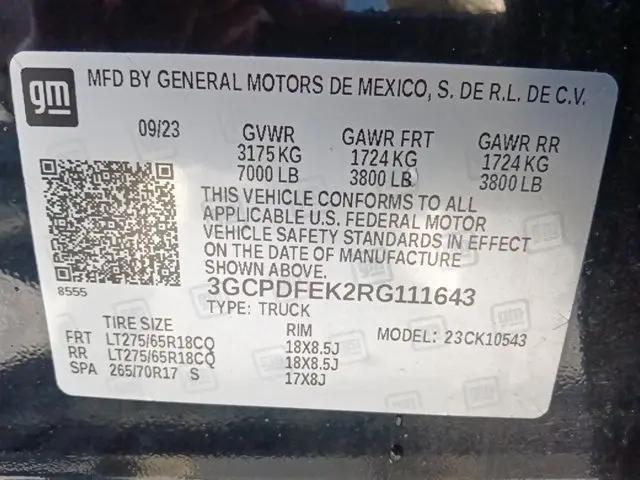 2024 Chevrolet Silverado 1500 4WD Crew Cab Short Bed LT Trail Boss