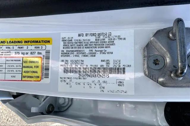 2019 Ford Fusion Hybrid SEL