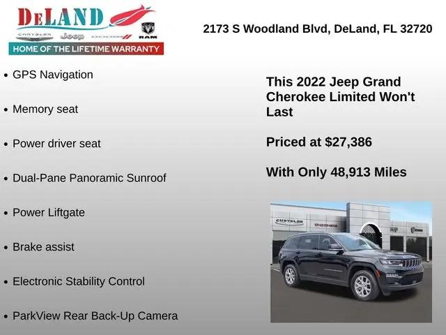 2022 Jeep Grand Cherokee Limited 4x2