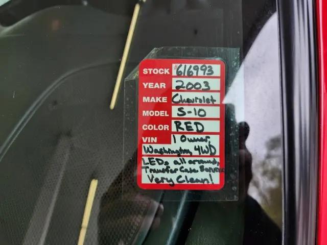 2003 Chevrolet S-10 LS
