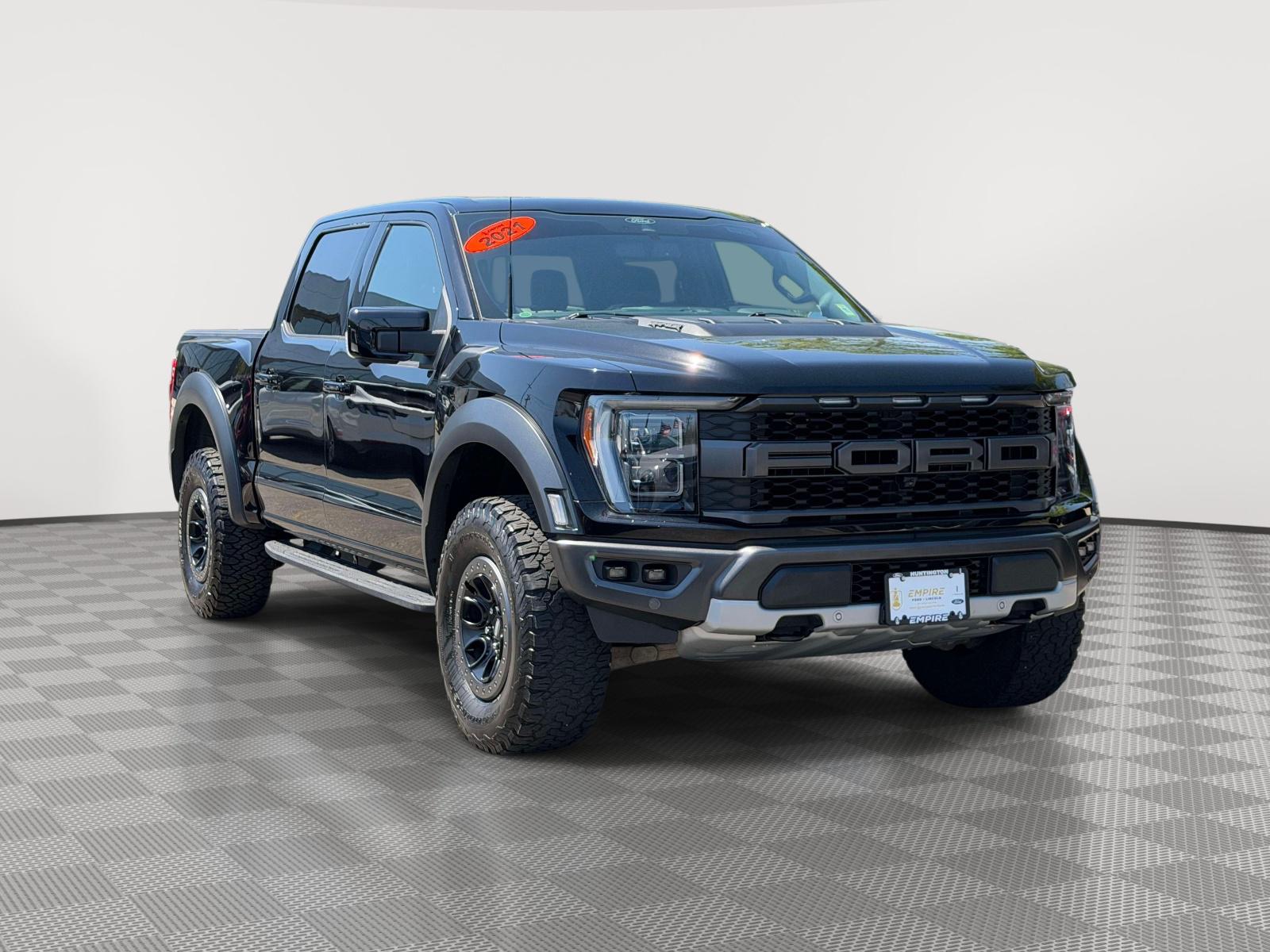 AGATE BLACK METALLIC 2021 Ford F-150 Raptor SuperCrew 4WD Pickup Truck Four-Wheel Drive Automatic