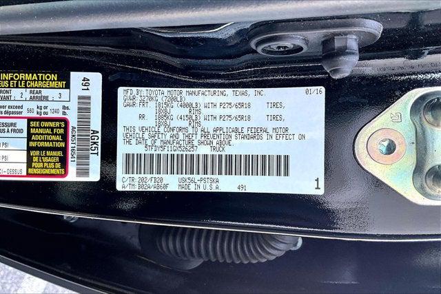 2016 Toyota Tundra SR5 5.7L V8