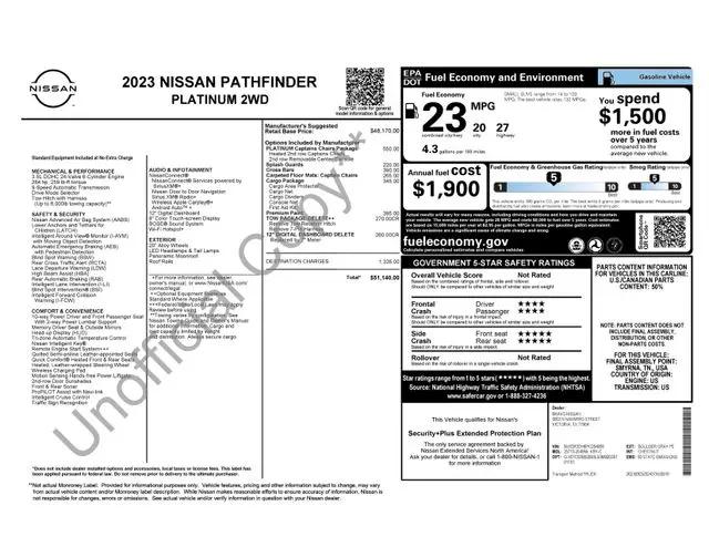 2023 Nissan Pathfinder Platinum FWD