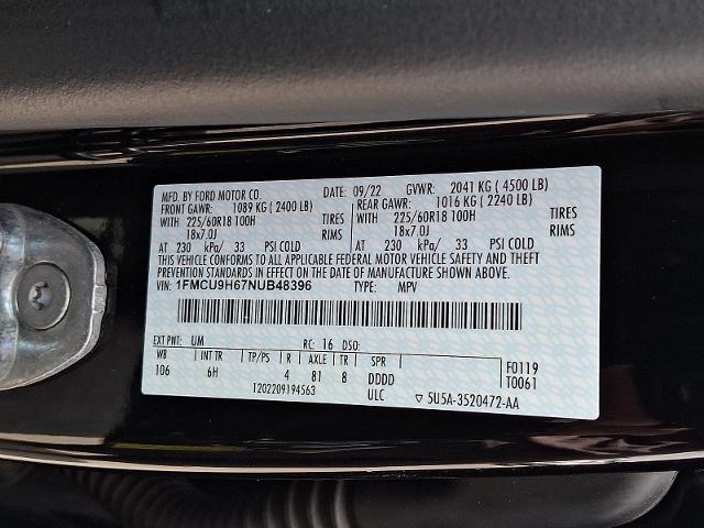 2022 Ford Escape SEL