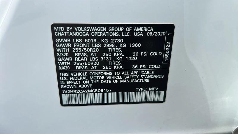 2021 Volkswagen Atlas 3.6L V6 SE w/Technology