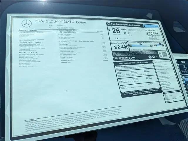 2026 Mercedes-Benz GLC 4MATIC Coupe