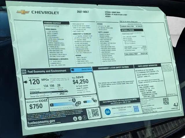 2027 Chevrolet Bolt LT FWD