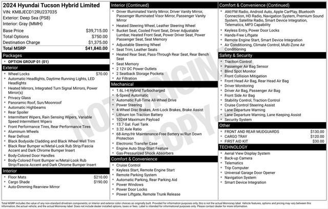 2024 Hyundai Tucson Hybrid Limited
