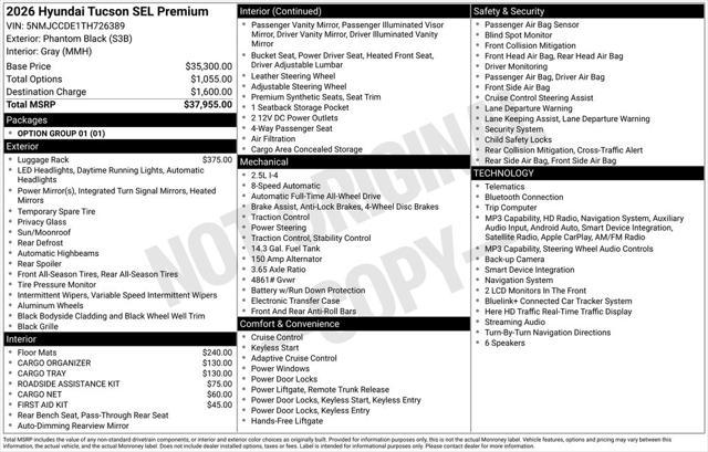 2026 Hyundai Tucson SEL Premium