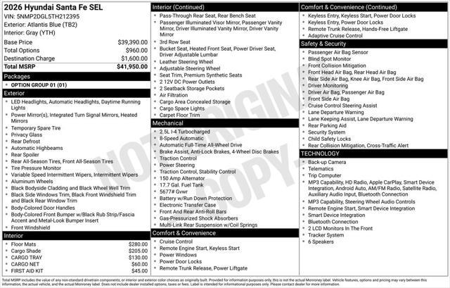2026 Hyundai Santa Fe SEL